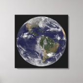 Orkaan Sandy langs de oostkust van de VS. Canvas Afdruk (Voorkant)