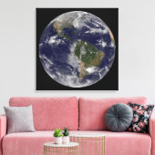 Orkaan Sandy langs de oostkust van de VS. Canvas Afdruk (Insitu (Woonkamer))