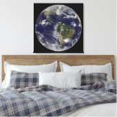 Orkaan Sandy langs de oostkust van de VS. Canvas Afdruk (Insitu (Slaapkamer))