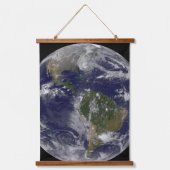 Orkaan Sandy langs de oostkust van de VS. Hangend Wandkleed (Voorkant)