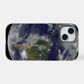 Orkaan Sandy langs de oostkust van de VS. iPhone 15 Case (Achterkant horizontaal)