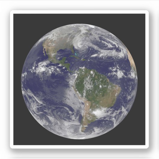 Orkaan Sandy langs de oostkust van de VS. Sticker (Voorkant)