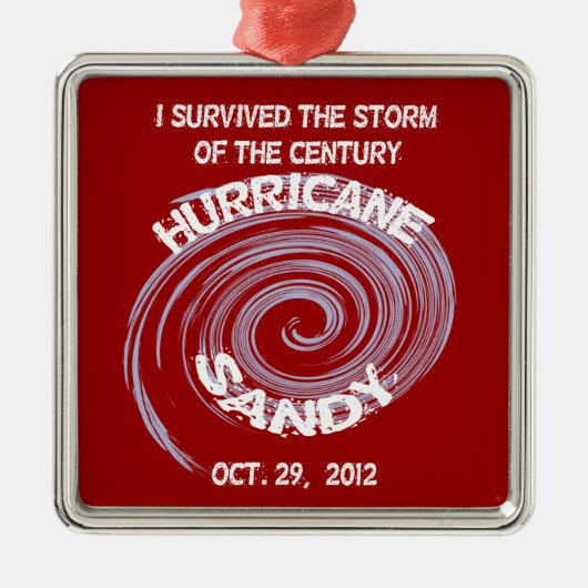 Orkaan Sandy Ornament (Voorkant)