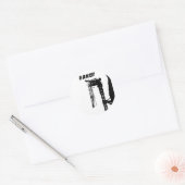 orkaan Sandy Ronde Sticker (Envelop)