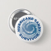 orkaan Sandy Survivor 2012 Ronde Button 5,7 Cm (Voorkant /achterkant)