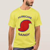 Orkaan Sandy Symbool Unisex T-shirt (Voorkant)