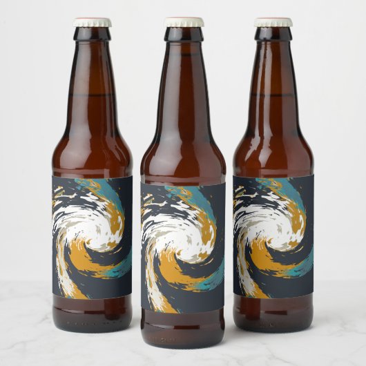 orkaan twirl bier etiket (Flessen)