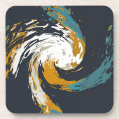 orkaan twirl bier onderzetter (Voorkant)