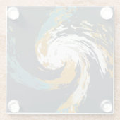 orkaan twirl glazen onderzetter (Achterkant)