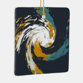 orkaan twirl keramisch ornament (Rechts)