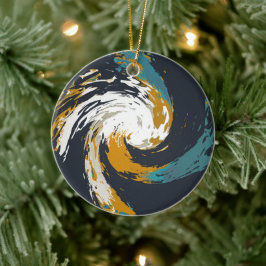 orkaan twirl keramisch ornament