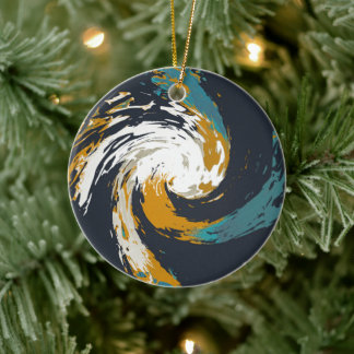 orkaan twirl keramisch ornament