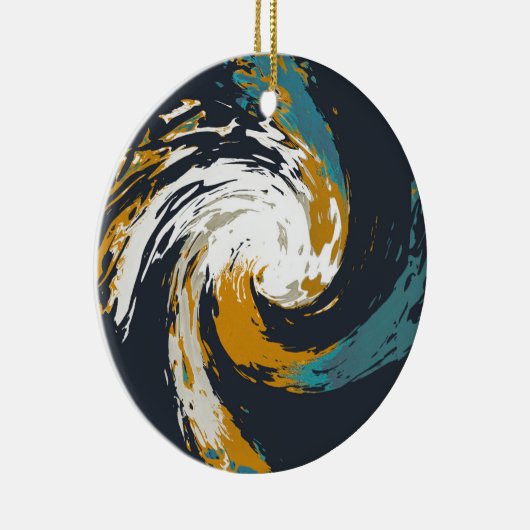 orkaan twirl keramisch ornament (Rechts)