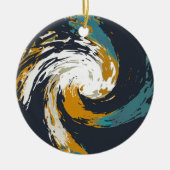 orkaan twirl keramisch ornament (Voorkant)