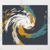 orkaan twirl likeurfles etiket (Enkel label)