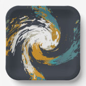 orkaan twirl papieren bordje (Voorkant)