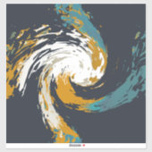 orkaan twirl sticker (Vel)