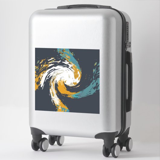 orkaan twirl sticker (Koffer)