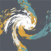 orkaan twirl sticker (Voorkant)