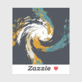 orkaan twirl sticker (Vel)