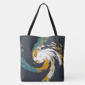 orkaan twirl tote bag (Achterkant)