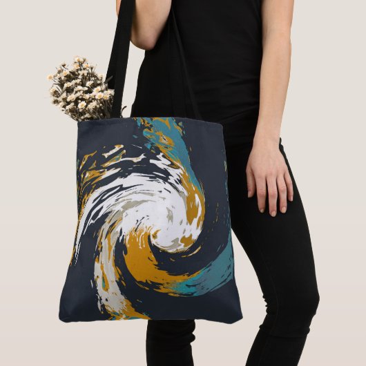 orkaan twirl tote bag (Dichtbij)