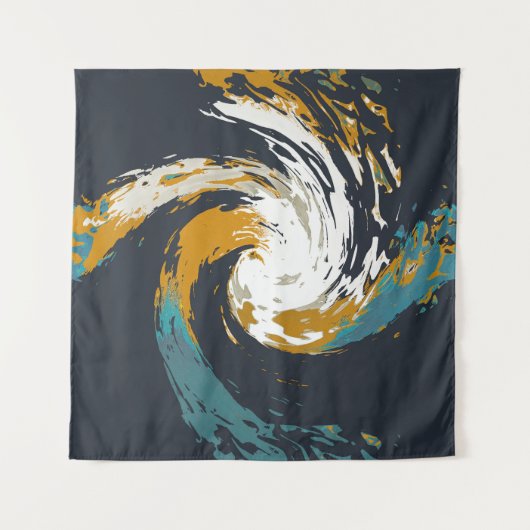 orkaan twirl wandkleed (Voorkant (horizontaal))