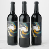 orkaan twirl wijn etiket (Flessen)