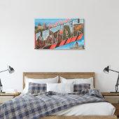 orkaan, Utah - grote letterscènes Canvas Afdruk (Insitu (Slaapkamer))