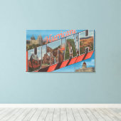 orkaan, Utah - grote letterscènes Canvas Afdruk (Insitu (Houten vloer))
