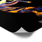 Orkaan Utah USA Dancing Kokopelli Design Poster (Hoek)