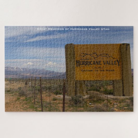 Orkaan Valley Utah. Jigzaag Puzzle Legpuzzel (Horizontaal)