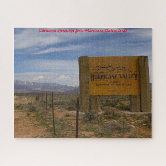 Orkaan Valley Utah. kerstcadeautjes Legpuzzel (Horizontaal)