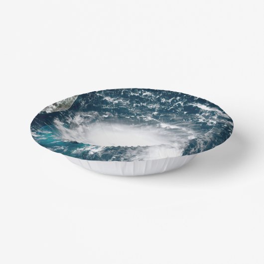 Orkaan voor de kust van Florida Papieren Kommen (Gebogen)