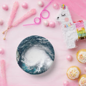 Orkaan voor de kust van Florida Papieren Kommen (Feest)