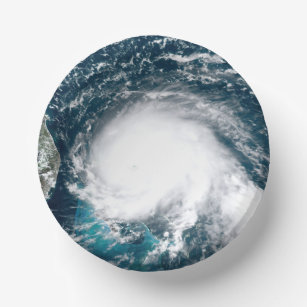 Orkaan voor de kust van Florida Papieren Kommen