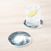 Orkaan voor de kust van Florida Zandsteen Onderzetter (Zijkant)