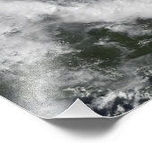 Orkaan Wilma in de Atlantische Oceaan en het Carib Foto Afdruk (Hoek)