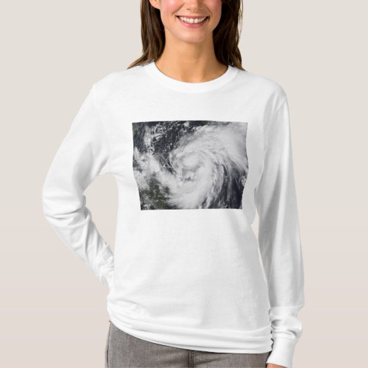 Orkaan Wilma in de Atlantische Oceaan en het Carib T-shirt (Voorkant)