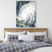 Orkaan Wilma over Mexico Canvas Afdruk (Insitu (Slaapkamer))