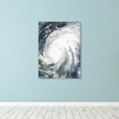 Orkaan Wilma over Mexico Canvas Afdruk (Insitu (Houten vloer))