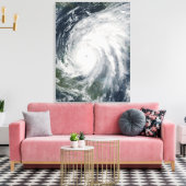 Orkaan Wilma over Mexico Canvas Afdruk (Insitu (Woonkamer))