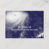 Orkaanbescherming visitekaartjes (Achterkant)