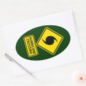 orkaankruipster ovale sticker (Envelop)