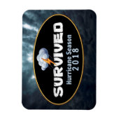 Orkaanseizoen 2018 overleefd magneet (Verticaal)