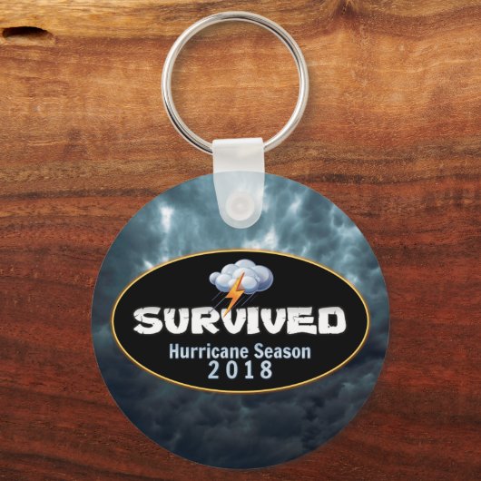 Orkaanseizoen 2018 overleefd sleutelhanger (Voorkant)