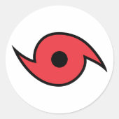 orkaansymbool ronde sticker (Voorkant)