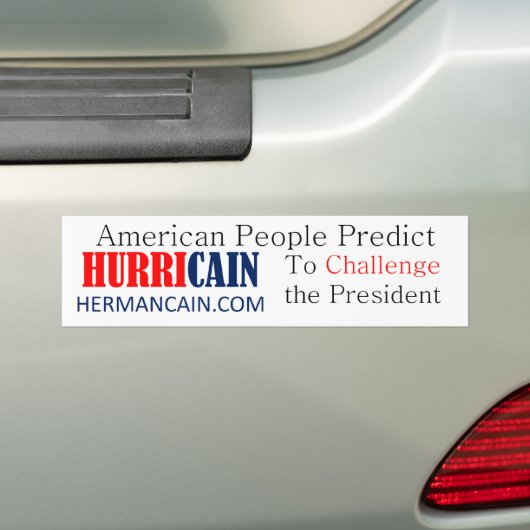 orkaanuitdaging BS Bumpersticker (Op auto)