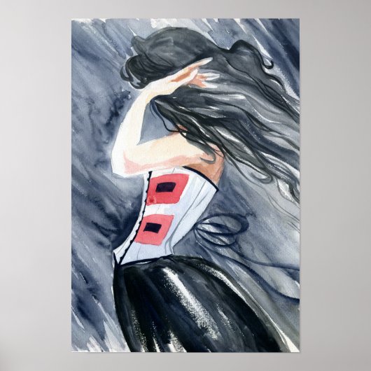 orkaanwaarschuwing poster (Voorkant)