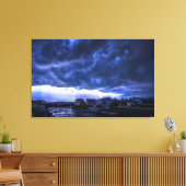 orkaanwolken boven Storm Canvas Afdruk (Insitu (Woonkamer))